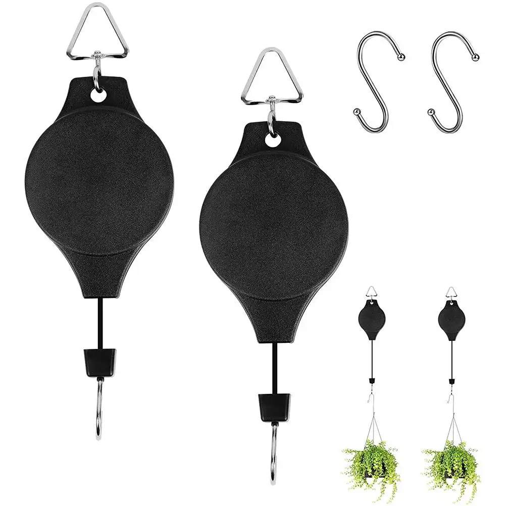 2PCS Hanging Basket Pulley Heavy Duty Plant Pulley Hook Retractable Plant Hanger for Garden Hanging Baskets Multi-Purpose Hooks
2PCS Hanging Basket Pulley Heavy Duty Plant Pulley Hook Retractable Plant Hanger for Garden Hanging Baskets Multi-Purpose Hooks