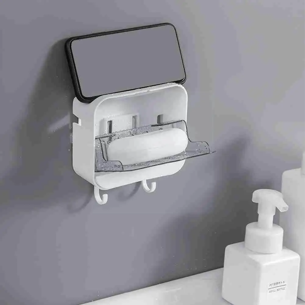 Clamshell Single Layer Wall Mount Soap Dishes Box With Rack Lid Holder For Bathroom Organizer Sponge Storage Drain Toilet R Q4C3
Clamshell Single Layer Wall Mount Soap Dishes Box With Rack Lid Holder For Bathroom Organizer Sponge Storage Drain Toilet R Q4C3
