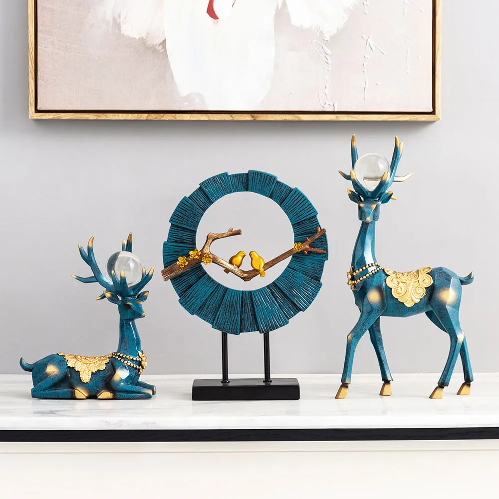 Home Decor Accessories Modern Deer Statues Animal Sculpture Fengshui Decor Living Room Office Desk Decoration Wedding Gifts
Home Decor Accessories Modern Deer Statues Animal Sculpture Fengshui Decor Living Room Office Desk Decoration Wedding Gifts
