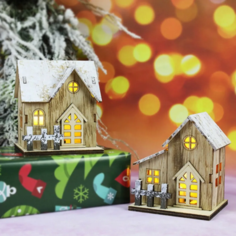 Christmas LED Light Wooden House Luminous Cabin Xmas Tree Decoration Ornaments For Home Kids Gift Navidad Noel New Year 2022
Christmas LED Light Wooden House Luminous Cabin Xmas Tree Decoration Ornaments For Home Kids Gift Navidad Noel New Year 2022