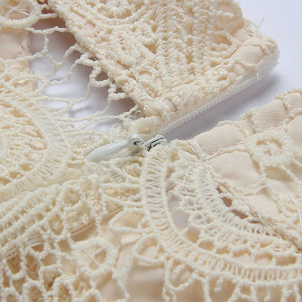 Women Holiday Dresses 2020 Fashion Elegant Sweet Hallow Lace Out Lace Dress Sexy Party Solid Autumn Dresses Vestidos Blue
Women Holiday Dresses 2020 Fashion Elegant Sweet Hallow Lace Out Lace Dress Sexy Party Solid Autumn Dresses Vestidos Blue