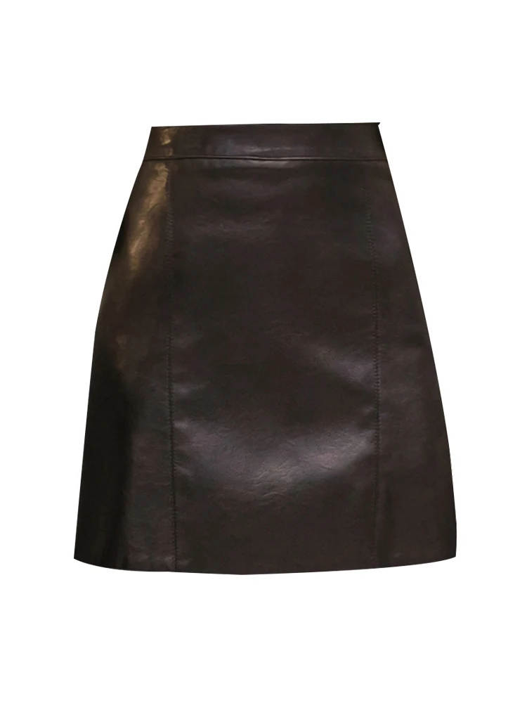 Faux Leather Women Skirt 2021 New Spring Summer Slim Hip High Waist Culottes Solid Color Slim Short A-line PU Leather Skirts
Faux Leather Women Skirt 2021 New Spring Summer Slim Hip High Waist Culottes Solid Color Slim Short A-line PU Leather Skirts