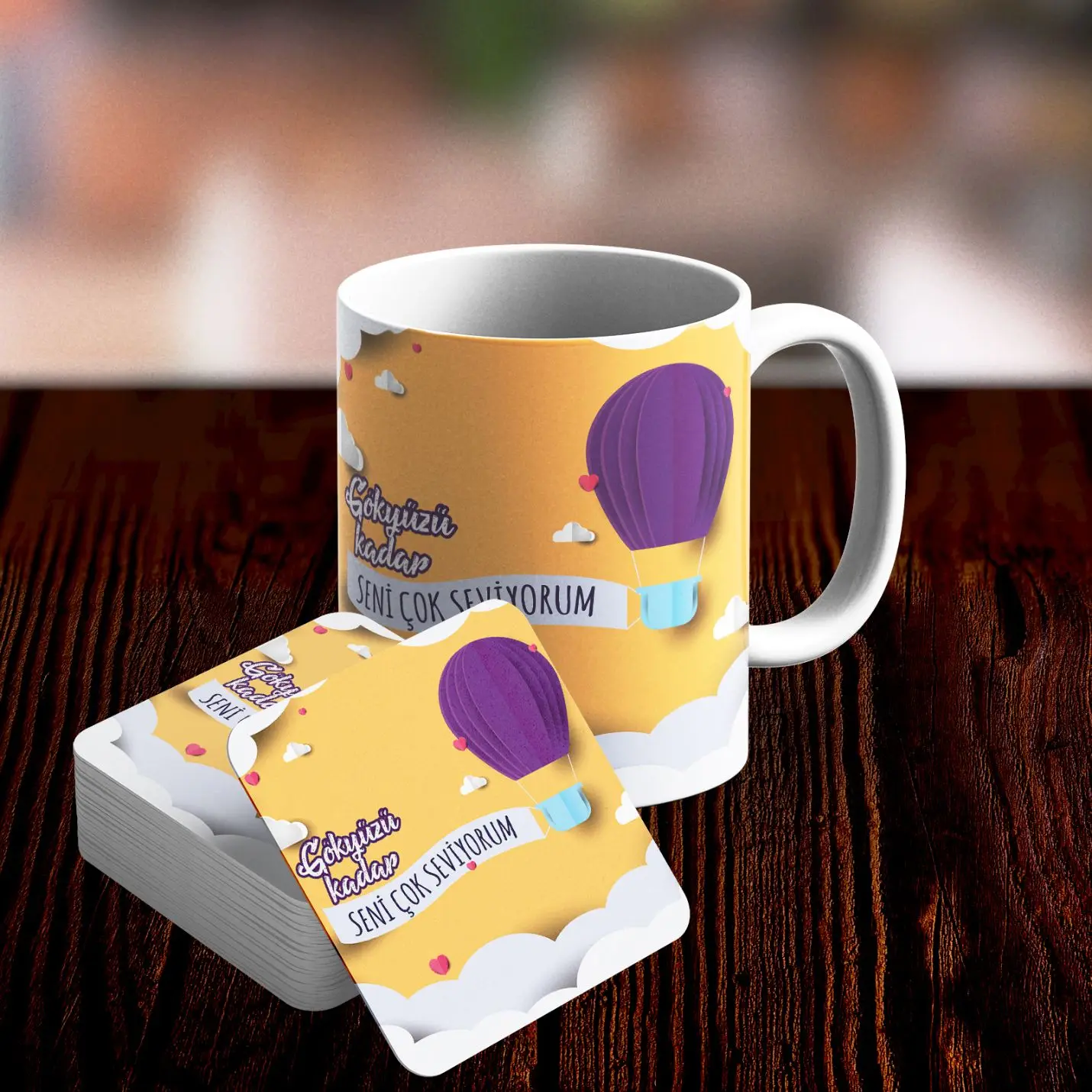 Romantic Design Mug and Underlay Set-No19 
Romantic Design Mug and Underlay Set-No19
