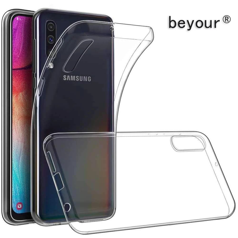 Ультратонкий чехол из ТПУ для Samsung A7 2018 прозрачный мягкий Galaxy A3 2017 A5 Plus A6 A6S A8 A8S A9s A9