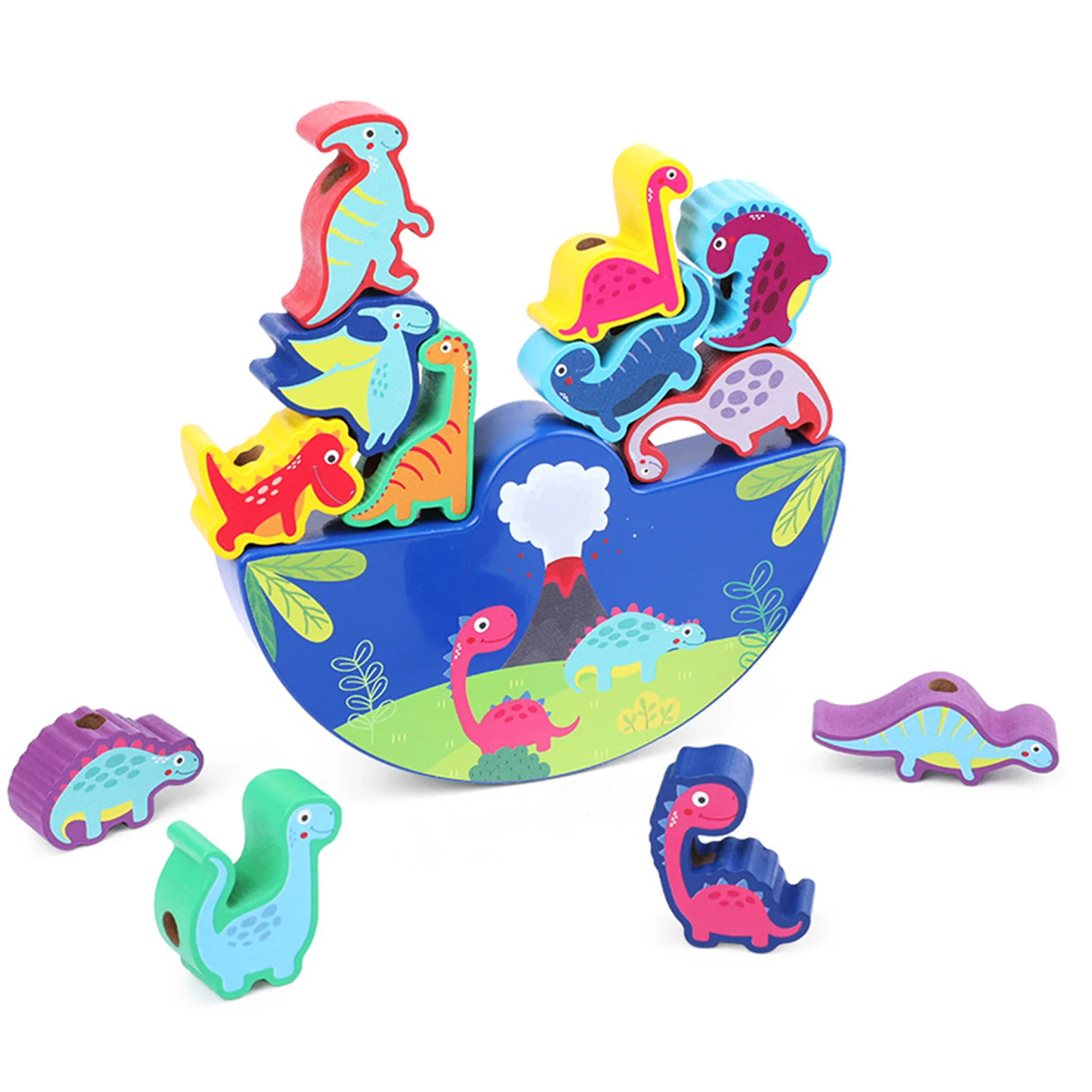 Children Montessori Wooden Animal Balance Blocks Board Games Toy Dinosaur Educational Stacking High Building Block Wood Candid
Children Montessori Wooden Animal Balance Blocks Board Games Toy Dinosaur Educational Stacking High Building Block Wood Candid