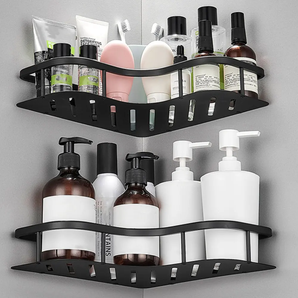 1Pc Punch-free Storage Rack Bathroom Wall-mounted Shelf for Home Black
1Pc Punch-free Storage Rack Bathroom Wall-mounted Shelf for Home Black