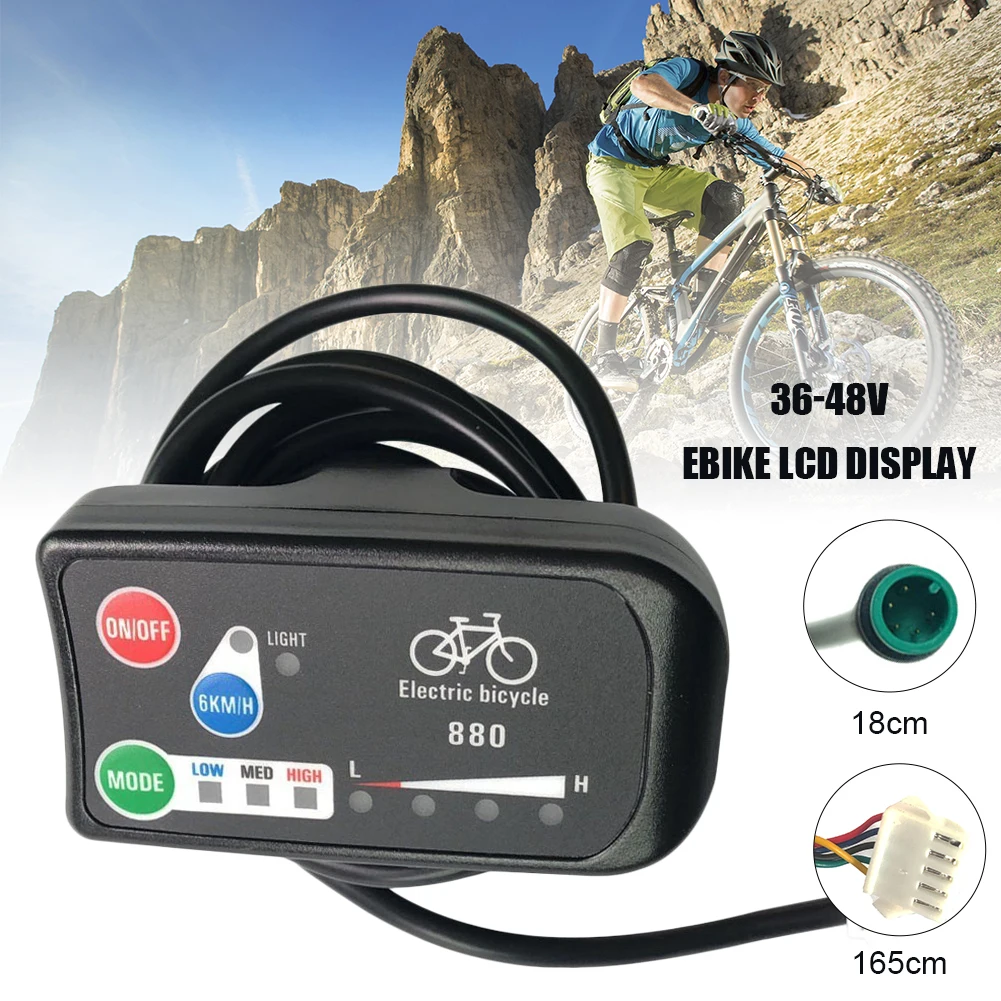 EBike LCD Display 36V 48V LED880 Electric Bike Display for KT Controller Bike Control Panel Bike Tool Bicycle Accessories
EBike LCD Display 36V 48V LED880 Electric Bike Display for KT Controller Bike Control Panel Bike Tool Bicycle Accessories
