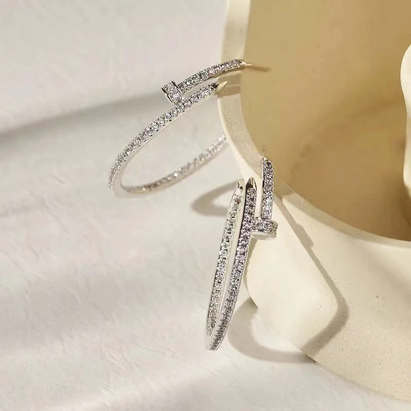 New Trendy 14K Real Gold Plated Screw Earrings for Women Jewelry AAA Zirconia S925 Silver Needle Threaded Nail Stud Party Gift 
New Trendy 14K Real Gold Plated Screw Earrings for Women Jewelry AAA Zirconia S925 Silver Needle Threaded Nail Stud Party Gift