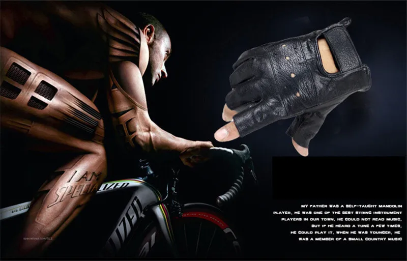 Men Slip-resistant Leather Sheep Moto Leather Fingerless Gloves Half Finger High Quality Luvas Driving Training Fitness Guantes
Men Slip-resistant Leather Sheep Moto Leather Fingerless Gloves Half Finger High Quality Luvas Driving Training Fitness Guantes