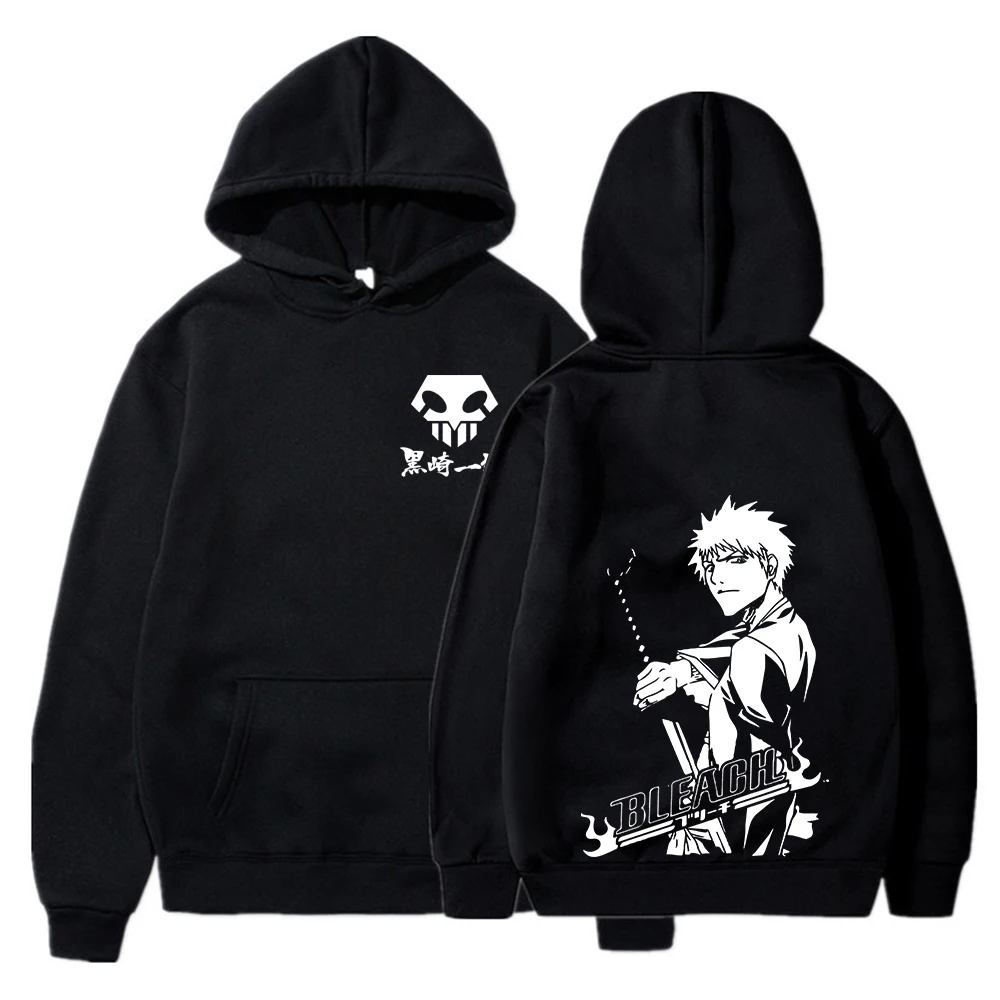 Anime bleach kurosaki ichigo hooded sweatshirt cool cartoon menswear graphic unisex winter casual pullover hoodies 
Anime bleach kurosaki ichigo hooded sweatshirt cool cartoon menswear graphic unisex winter casual pullover hoodies