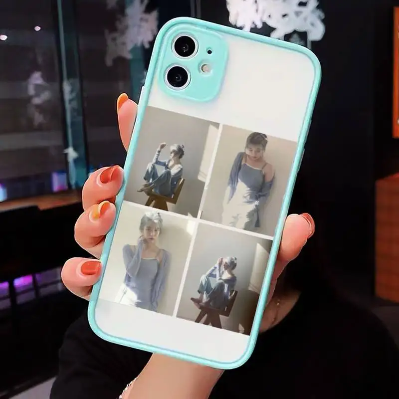 IU Korean singer Phone Case For iPhone 12 11 Mini Pro XR XS Max 7 8 Plus X Matte transparent blue Back Cover
IU Korean singer Phone Case For iPhone 12 11 Mini Pro XR XS Max 7 8 Plus X Matte transparent blue Back Cover