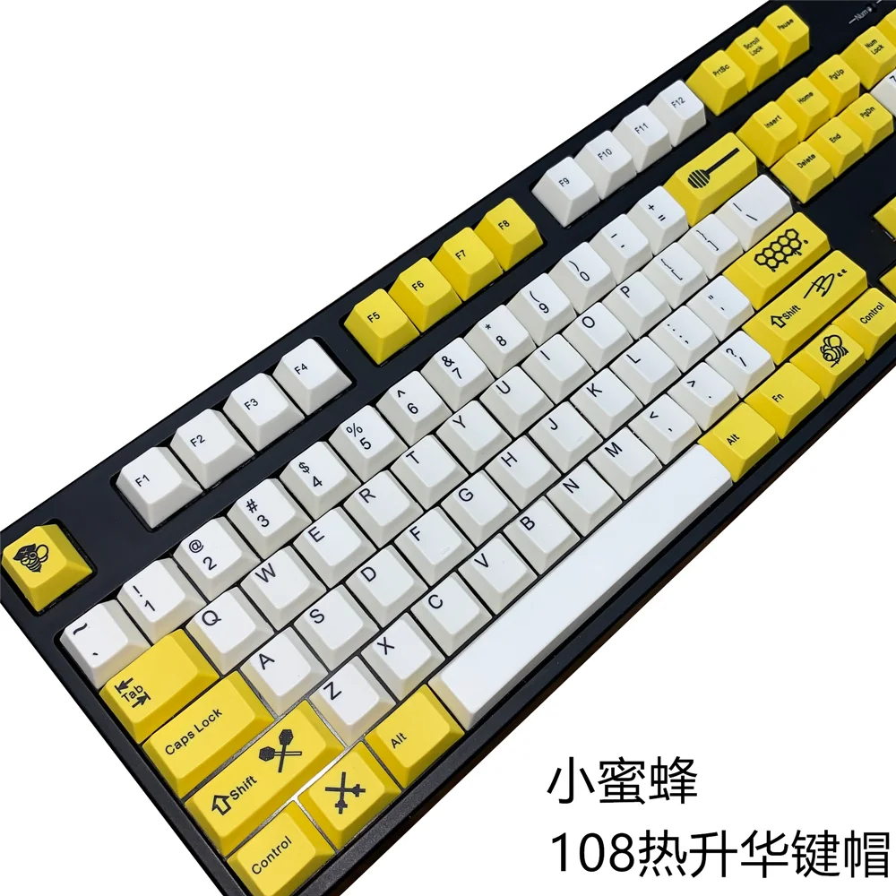 Bee Dye Sublimation PBT Keycap 104+ Personalized Cherry Profile Key Cap for Mechanical Keyboard Compatibility Ajazz RK FILCO
Bee Dye Sublimation PBT Keycap 104+ Personalized Cherry Profile Key Cap for Mechanical Keyboard Compatibility Ajazz RK FILCO