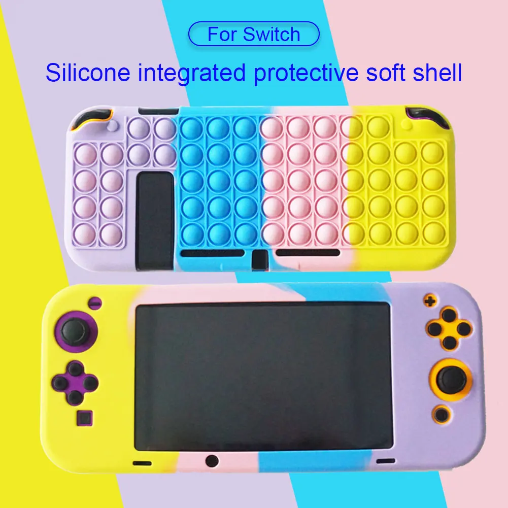 Силиконовый мягкий защитный чехол для консоли Nintendo Switch Fidget Toys Push Bubble чехол противоударный чехол для переключателя аксессуары
Силиконовый мягкий защитный чехол для консоли Nintendo Switch Fidget Toys Push Bubble чехол противоударный чехол для переключателя аксессуары