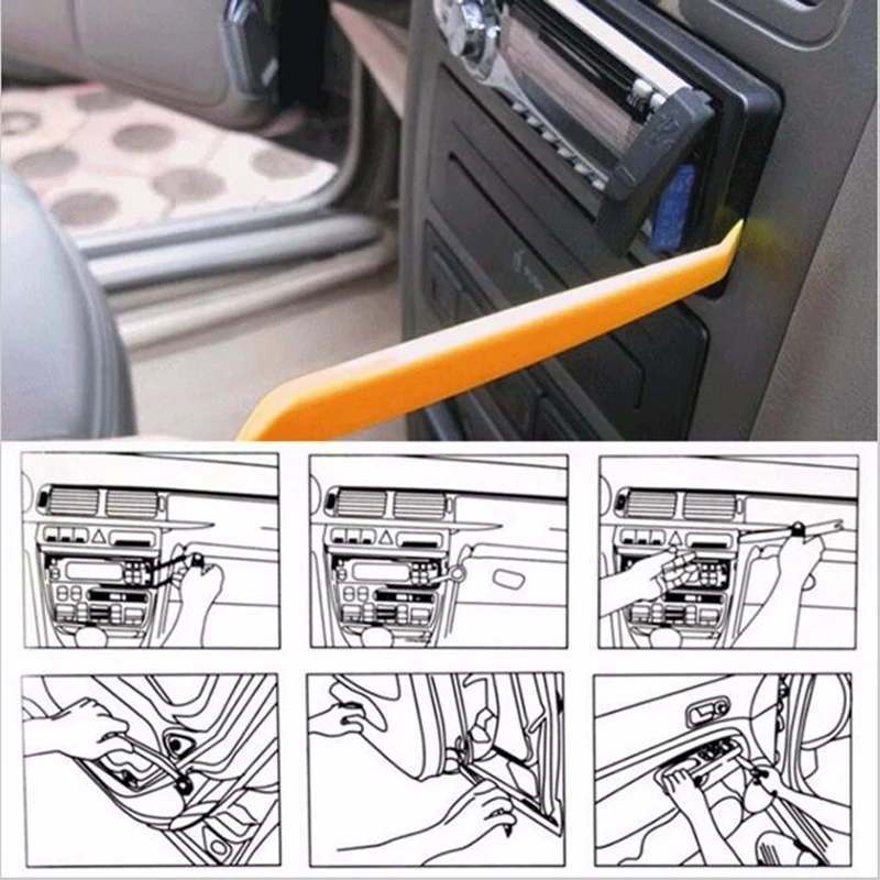 car Radio Door Trim Audio Removal Pry Tool Panel for Hyundai Accent Azera Elantra Solaris Verna Santa Fe IX45 Sonata | Автомобили и