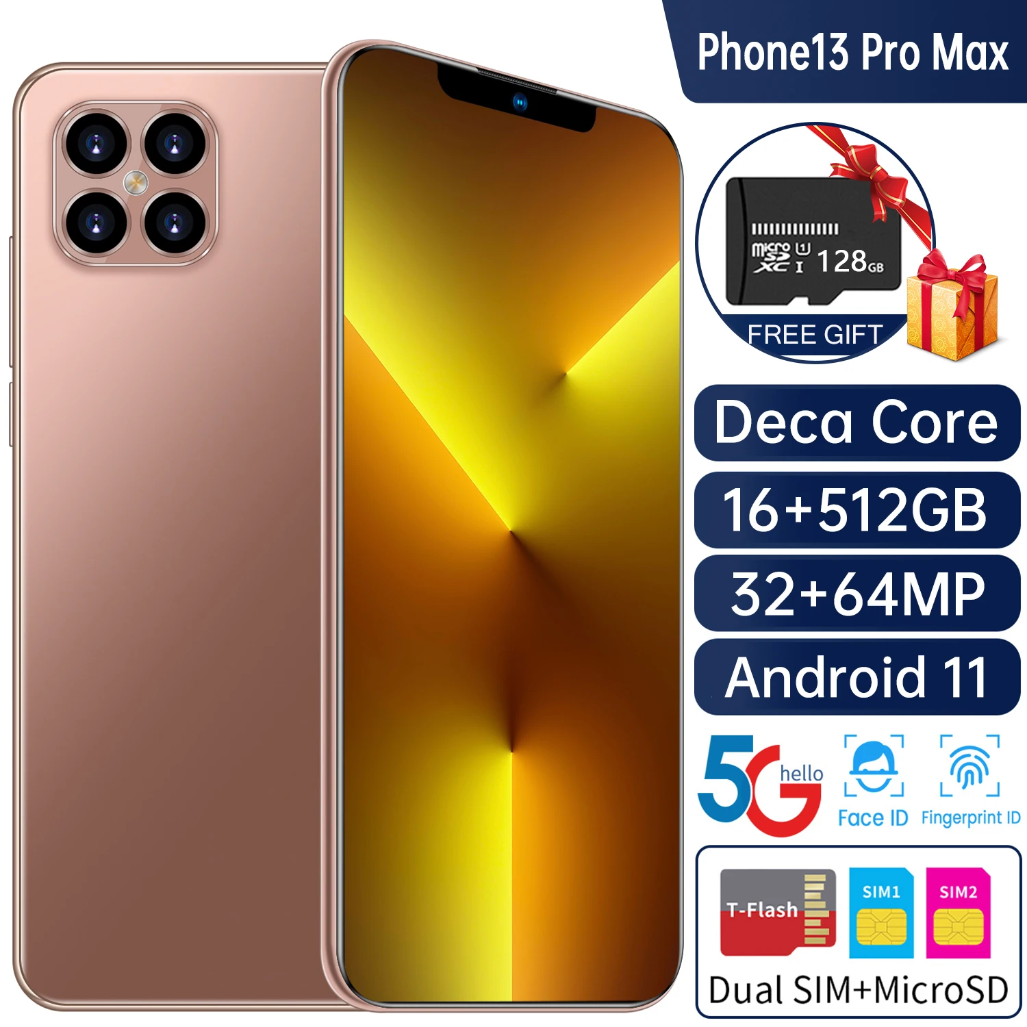 Global Version 6.7 inch Notch Screen 5G Smartphone 16GB+512GB for Apple IPhone 13 Pro Max Cellphone Samsung Huawei Mobile Phone
Global Version 6.7 inch Notch Screen 5G Smartphone 16GB+512GB for Apple IPhone 13 Pro Max Cellphone Samsung Huawei Mobile Phone