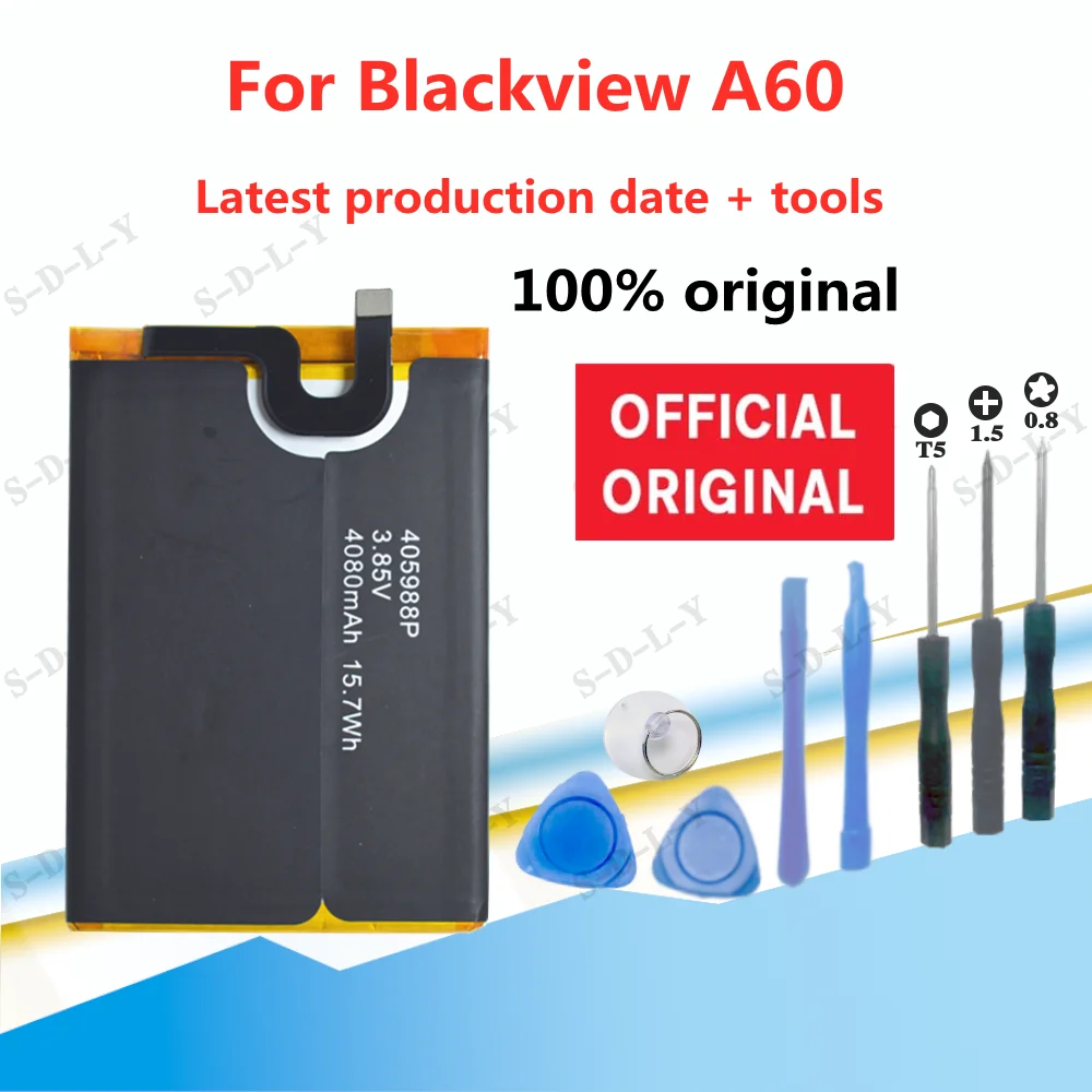 Новый Сменный аккумулятор 4050 мАч 405988P для Blackview A60, оригинальный аккумулятор + Инструменты
Новый Сменный аккумулятор 4050 мАч 405988P для Blackview A60, оригинальный аккумулятор + Инструменты