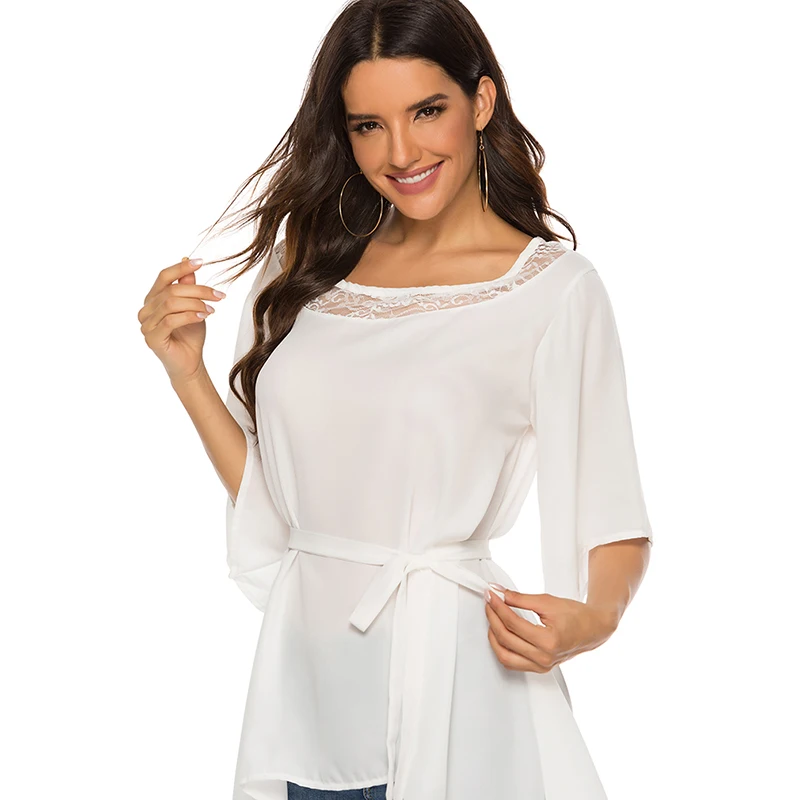 Plus Size Blouses For Women 2XL Patchwork Belt Tops Casual Batwing Tunic 2021 Autumn Large Size Chiffon Shirts
Plus Size Blouses For Women 2XL Patchwork Belt Tops Casual Batwing Tunic 2021 Autumn Large Size Chiffon Shirts