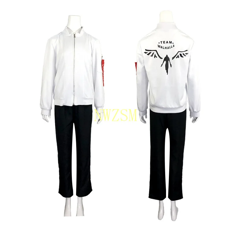Tokyo Revengers Hanemiya Kazutora Cosplay Costumes White Coat Valhalla Uniform Baseball Jacket Mikey Draken Halloween Clothes
Tokyo Revengers Hanemiya Kazutora Cosplay Costumes White Coat Valhalla Uniform Baseball Jacket Mikey Draken Halloween Clothes