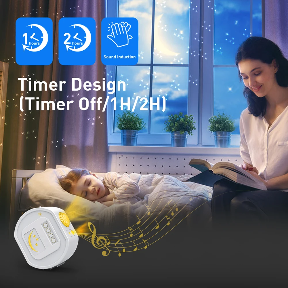 Projector Night Light USB Rechargeable Ceiling Night Lamp with Music Player Ocean Wave Star Projection Home Room Party Decor
Projector Night Light USB Rechargeable Ceiling Night Lamp with Music Player Ocean Wave Star Projection Home Room Party Decor