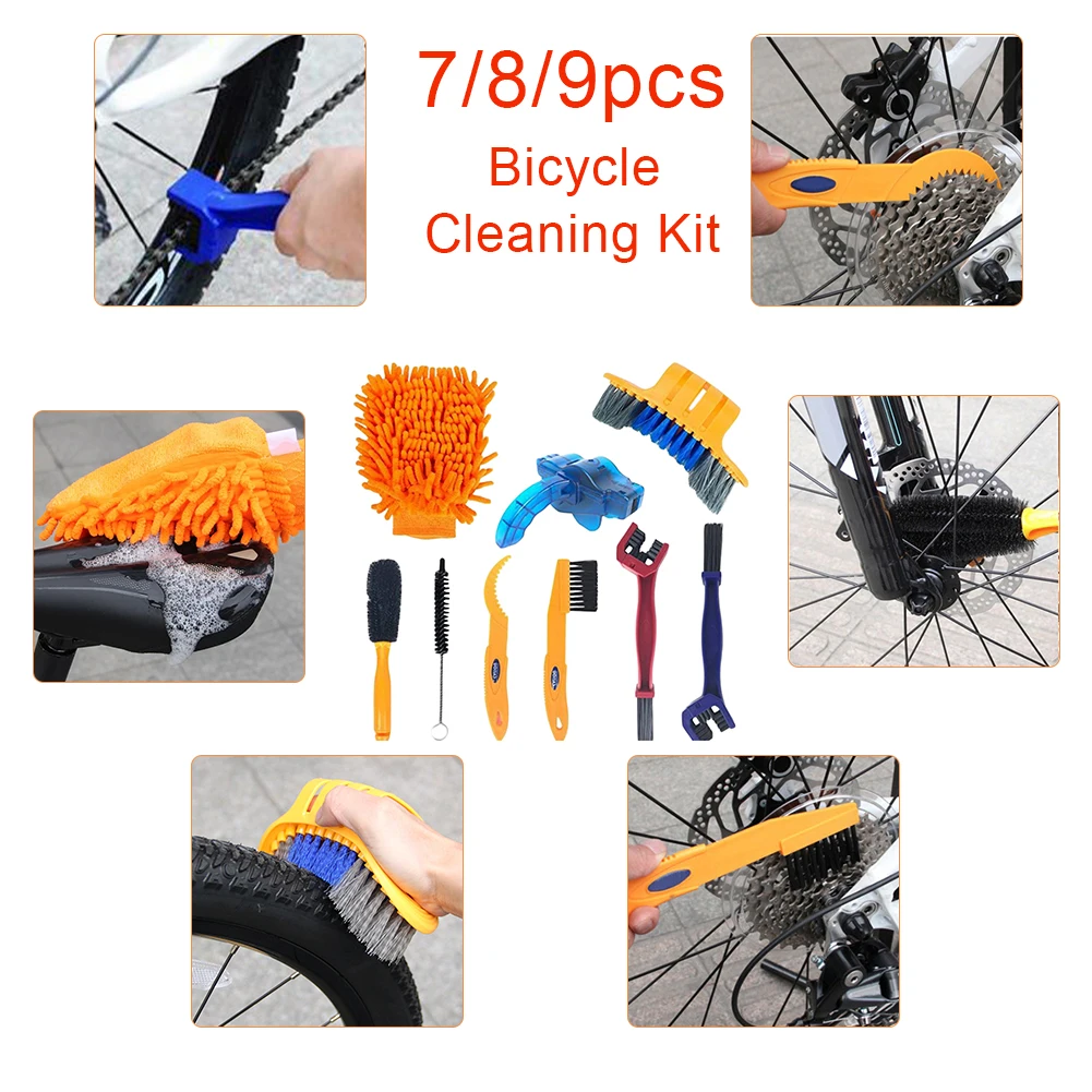 7/8/9pcs Bicycle Chain Cleaner Scrubber Brushes Mountain Wash Tool Set Cycling Cleaning Kit Repair Tools Bicycle Accessories
7/8/9pcs Bicycle Chain Cleaner Scrubber Brushes Mountain Wash Tool Set Cycling Cleaning Kit Repair Tools Bicycle Accessories