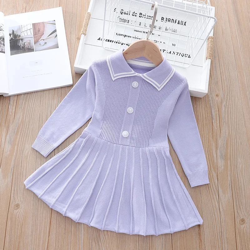 New Fashion Children Sweet Girls Princess Dress 2021 Autumn Winter Knitted Sweater Dress for 1-6 Year Girl Toddler Kids Clothes
New Fashion Children Sweet Girls Princess Dress 2021 Autumn Winter Knitted Sweater Dress for 1-6 Year Girl Toddler Kids Clothes