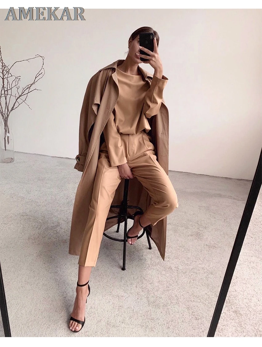 Casual High Waist Khaki Pants Women Summer Spring Brown Ladies Office Trousers Zipper Pocket Solid Female Pencil Pants 2021
Casual High Waist Khaki Pants Women Summer Spring Brown Ladies Office Trousers Zipper Pocket Solid Female Pencil Pants 2021