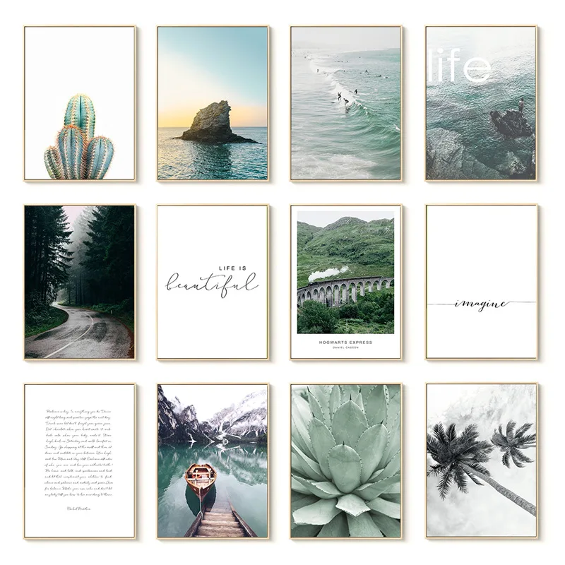 Home Garden Decoration Green Plant Cactus Coconut Tree Boat Letter landscape Wall Art Living Room Poster Nordic Painting Core
Home Garden Decoration Green Plant Cactus Coconut Tree Boat Letter landscape Wall Art Living Room Poster Nordic Painting Core