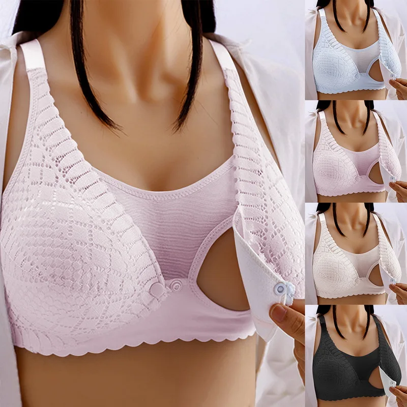 Maternity Nursing Bras Pregnant Women Lingerie Breastfeeding Hot No Rims Front Closure Breast Feeding Bras Large Size Brassiere
Maternity Nursing Bras Pregnant Women Lingerie Breastfeeding Hot No Rims Front Closure Breast Feeding Bras Large Size Brassiere