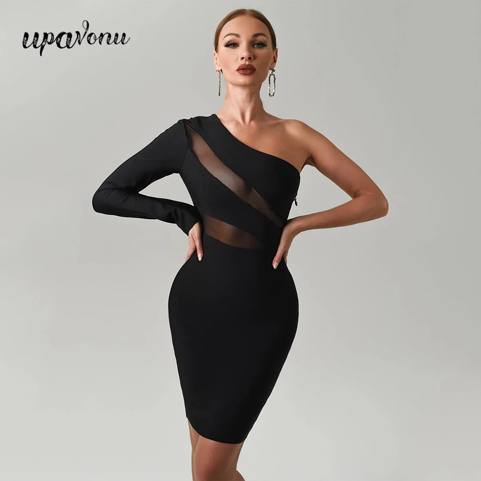 Free Shipping 2022 New One Shoulder Long Sleeve Mesh Bandage Dress Women's Diagonal Collar Bodycon Celebrity Club Party Vestidos
Free Shipping 2022 New One Shoulder Long Sleeve Mesh Bandage Dress Women's Diagonal Collar Bodycon Celebrity Club Party Vestidos