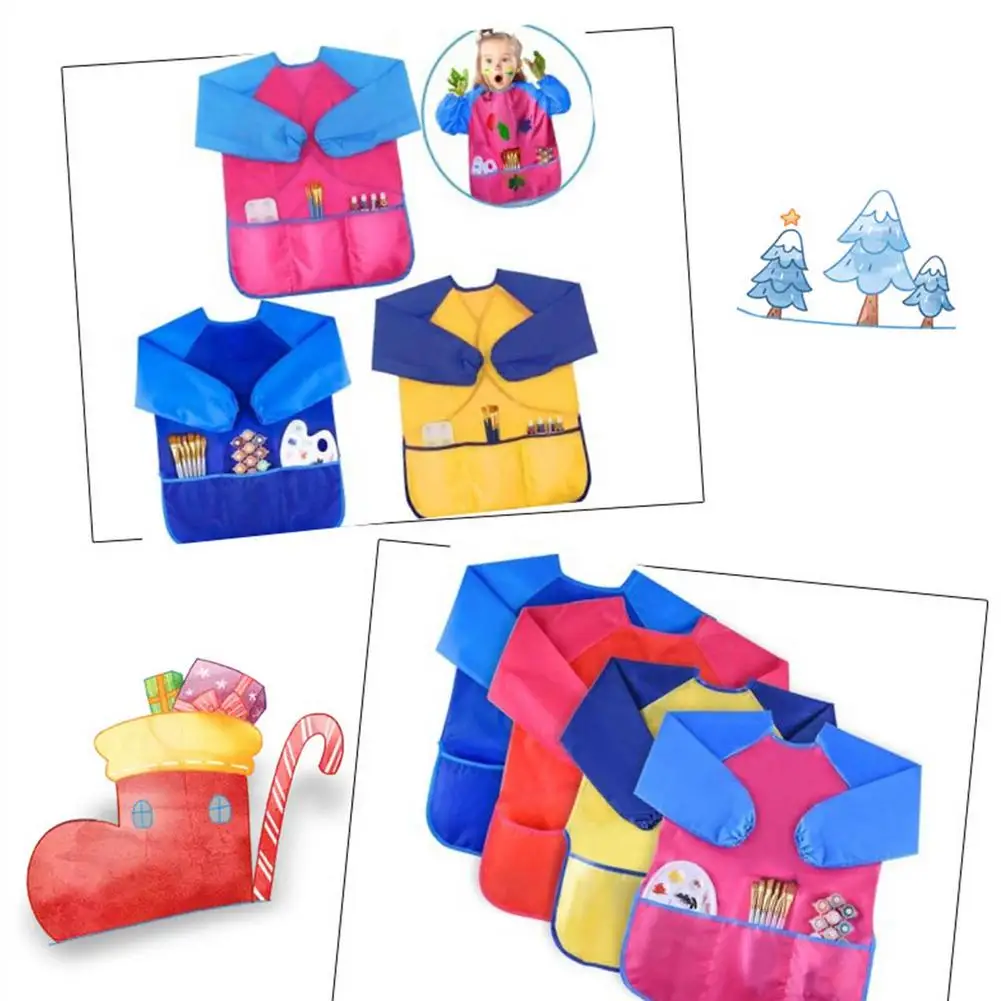 Children Long Sleeve Waterproof Apron Kid Art Craft Painting Cook Kids Art Smocks Impervious Artist Painting Aprons
Children Long Sleeve Waterproof Apron Kid Art Craft Painting Cook Kids Art Smocks Impervious Artist Painting Aprons