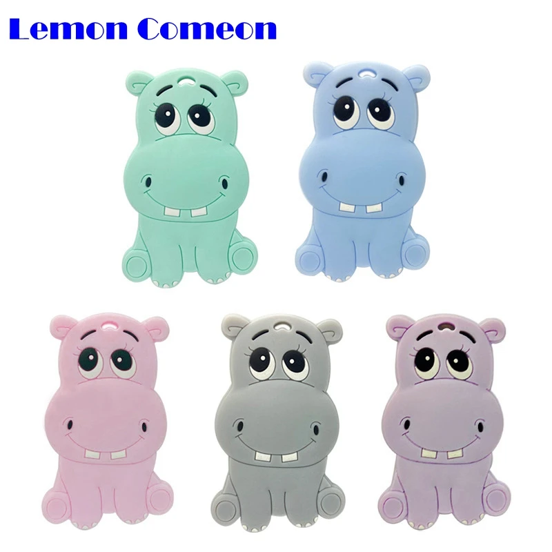 Lemon Comeon Baby Silicone Teethers BPA Free Cartoon Hippopotamus 5pcs Food Grade Teether DIY Teething Nursing Animal Baby Toys
Lemon Comeon Baby Silicone Teethers BPA Free Cartoon Hippopotamus 5pcs Food Grade Teether DIY Teething Nursing Animal Baby Toys