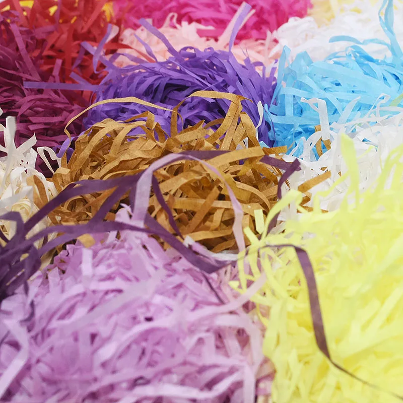 100g Colorful Raffia Shredded Paper Gift Box Filler Wedding Birthday Party Decoration Crinkle Cut Paper Shred Packaging Gift
100g Colorful Raffia Shredded Paper Gift Box Filler Wedding Birthday Party Decoration Crinkle Cut Paper Shred Packaging Gift