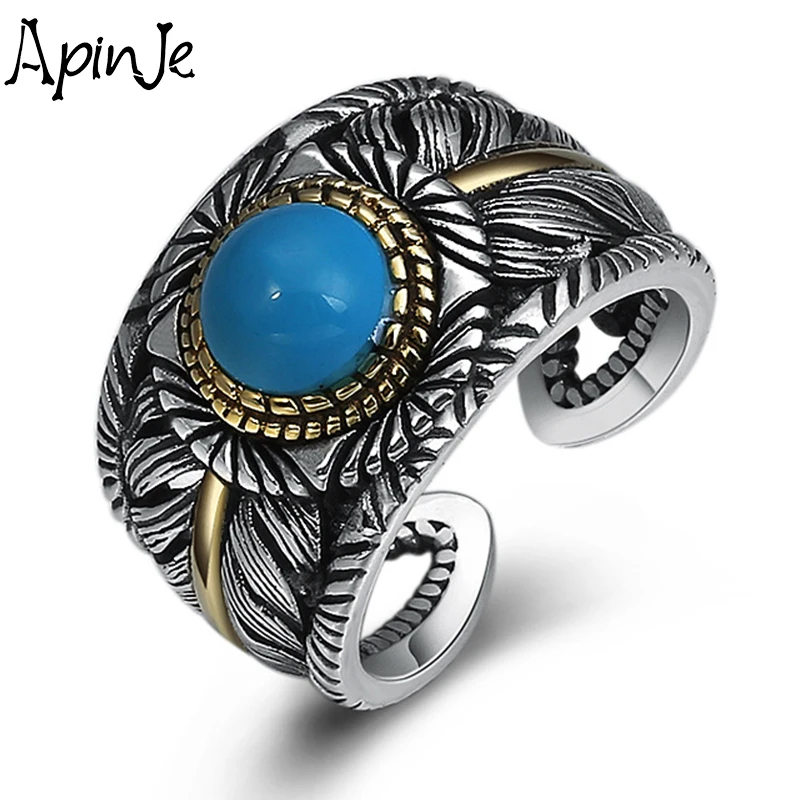 Apinje Feather Wing Ring Authentic 925 Sterling Silver Stone Ring Free Size Adjustable Finger Ring for Men Women Fashion Jewelry
Apinje Feather Wing Ring Authentic 925 Sterling Silver Stone Ring Free Size Adjustable Finger Ring for Men Women Fashion Jewelry
