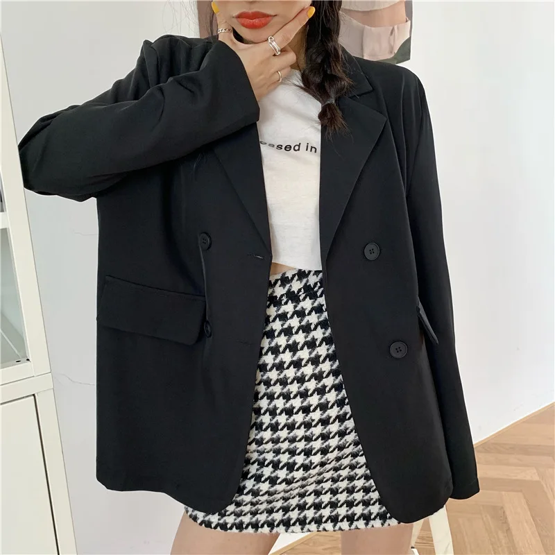 Spring Summer 2021 New Korean Multi Color Blazer Loose Thin Long Sleeve Casual Suit Jacket Women Fashion Double Breasted Coat
Spring Summer 2021 New Korean Multi Color Blazer Loose Thin Long Sleeve Casual Suit Jacket Women Fashion Double Breasted Coat