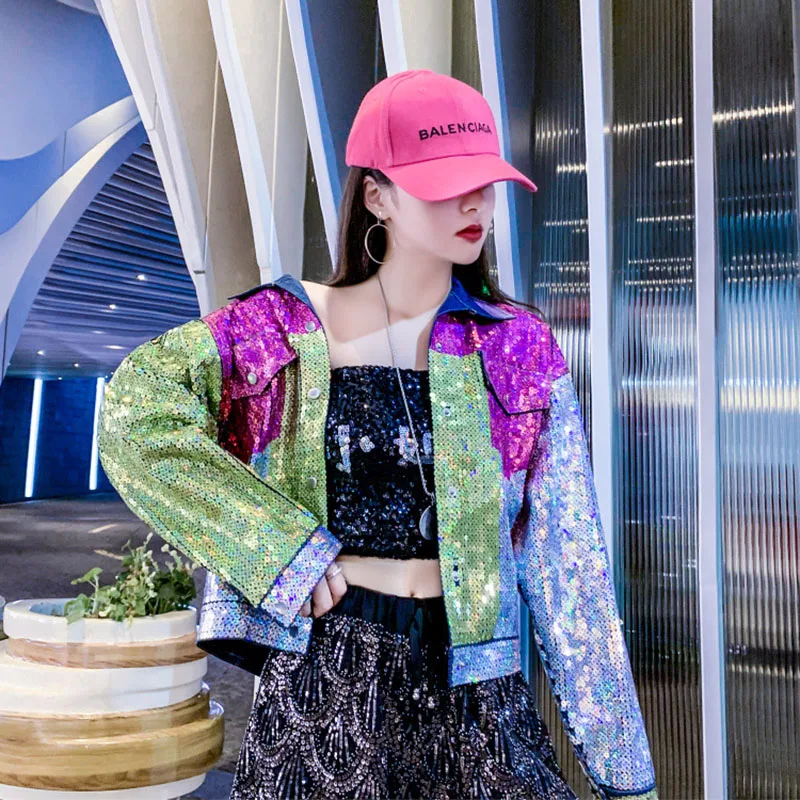 Spring Autumn Women Jacket Sequins Loose Fashion Women's Denim Jacket 2021 New Large Size Short Print Women Denim Jacket NUW950
Spring Autumn Women Jacket Sequins Loose Fashion Women's Denim Jacket 2021 New Large Size Short Print Women Denim Jacket NUW950