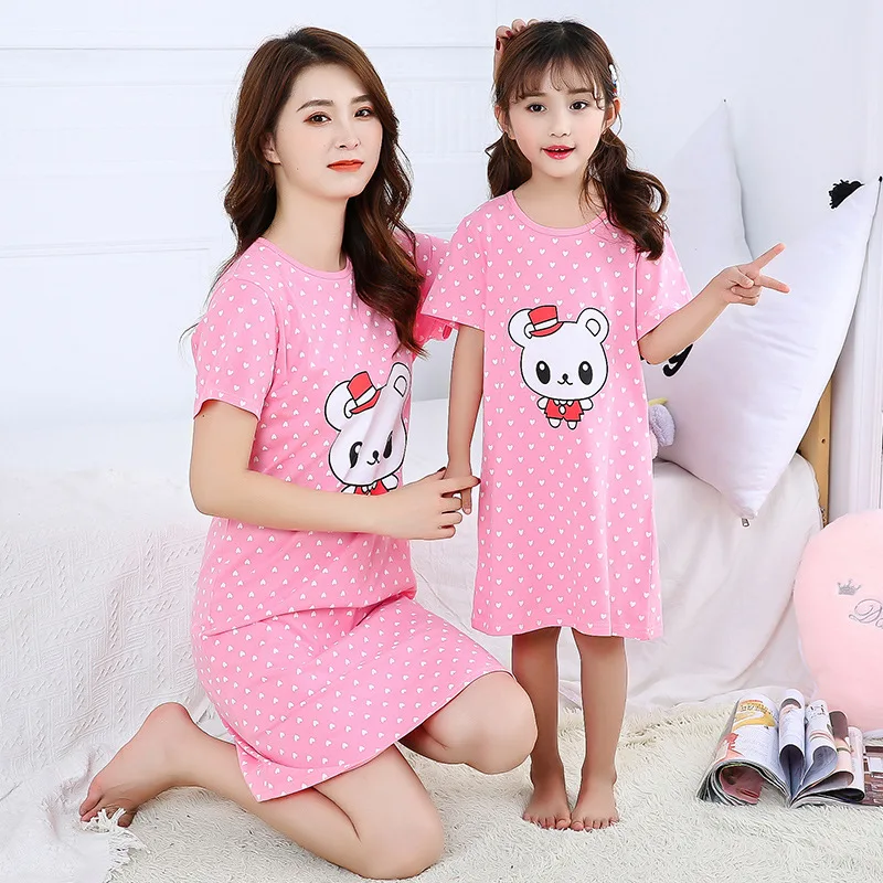 100% Cotton Girls Nightgown Children's Summer Nightdress Dressing Gown Cotton Nightwear Mother Kids Night Dress Girl Sleepwear
100% Cotton Girls Nightgown Children's Summer Nightdress Dressing Gown Cotton Nightwear Mother Kids Night Dress Girl Sleepwear