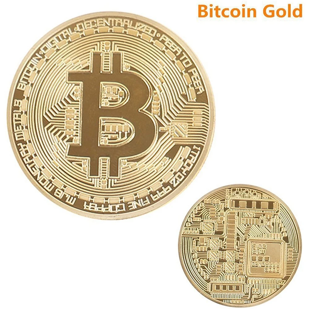 1pcs Creative Souvenir Gold Plated Bitcoin Coin Collectible Bit Metal Coin Collection Physical Cryptocurrency Commemorative Coin
1pcs Creative Souvenir Gold Plated Bitcoin Coin Collectible Bit Metal Coin Collection Physical Cryptocurrency Commemorative Coin