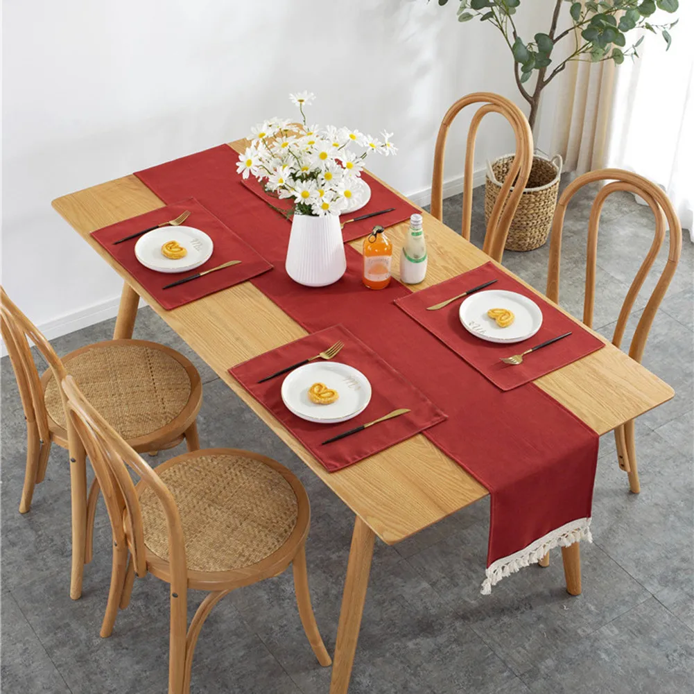Waterproof Table Runner With Tassels New Year's Tablecloth For Table Setting Cover Home Dining Christmas Party Decorations 2021
Waterproof Table Runner With Tassels New Year's Tablecloth For Table Setting Cover Home Dining Christmas Party Decorations 2021