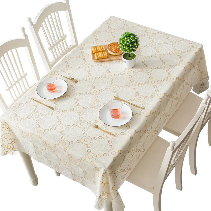 Imitation lace tablecloth waterproof oil anti-hot wash-free rectangular tablecloth plastic Jane European tablecloth pvc
Imitation lace tablecloth waterproof oil anti-hot wash-free rectangular tablecloth plastic Jane European tablecloth pvc