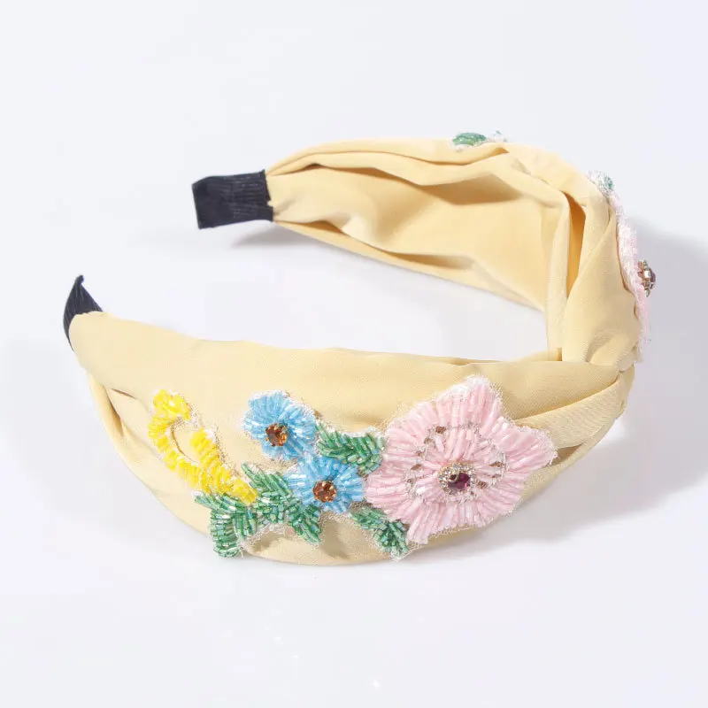 Yellow White Pink Rhinestone Flower Hairband Crystal Headbands Fabric Exquisite Hair Accessories For Women Bridal Headdress
Yellow White Pink Rhinestone Flower Hairband Crystal Headbands Fabric Exquisite Hair Accessories For Women Bridal Headdress