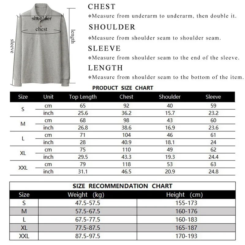 Spring Autumn Casual Men T-shirt 100% Cotton Regular Fit Shirt Long Sleeve T-shirt Men Turn Down Collar Plus Size
Spring Autumn Casual Men T-shirt 100% Cotton Regular Fit Shirt Long Sleeve T-shirt Men Turn Down Collar Plus Size