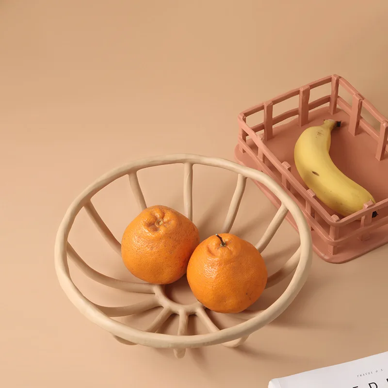 Nordic ins wind simple Morandi fruit plate, living room coffee table hollow storage decoration
Nordic ins wind simple Morandi fruit plate, living room coffee table hollow storage decoration