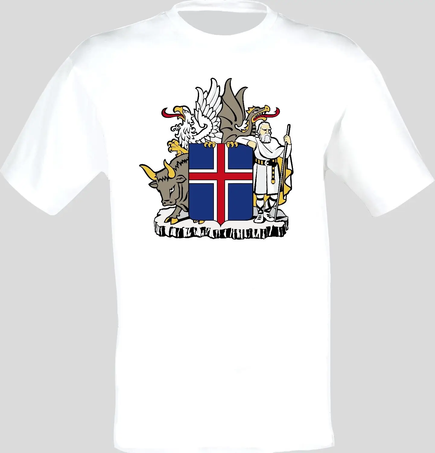 Coat of Arms Of The Iceland Icelandic Arms Flag T-Shirt Summer Cotton O-Neck Short Sleeve Men's T Shirt New Size S-3XL 
Coat of Arms Of The Iceland Icelandic Arms Flag T-Shirt Summer Cotton O-Neck Short Sleeve Men's T Shirt New Size S-3XL