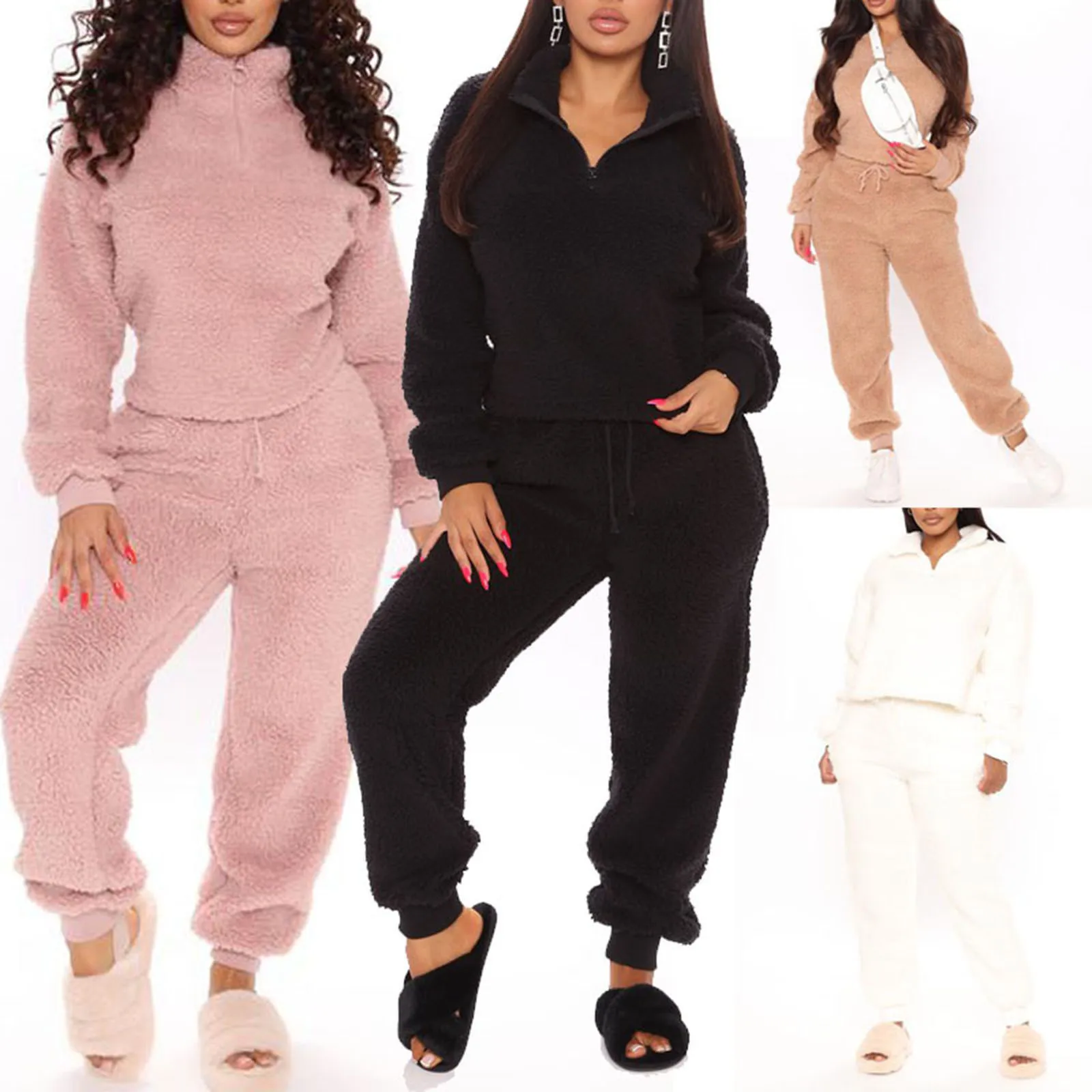 Meihuida 2020 Autumn Winter Warm Two Pieces Sets Women Solid Thick Sweatshirt With Zipper Drawstring Harem Pants Outfit Homewear
Meihuida 2020 Autumn Winter Warm Two Pieces Sets Women Solid Thick Sweatshirt With Zipper Drawstring Harem Pants Outfit Homewear