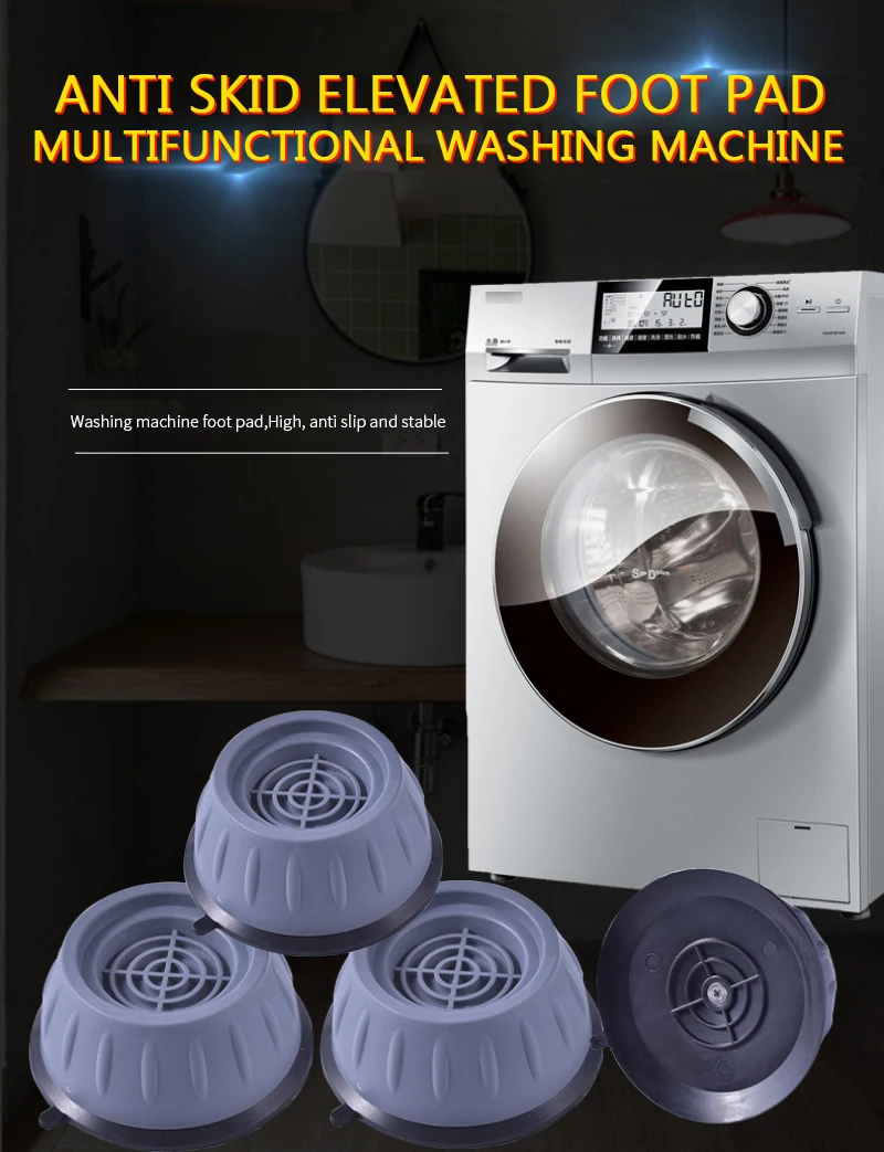 Anti-slip And Noise-reducing Washing Machine Feet Non-slip Mats Refrigerator Anti-vibration Pad Kitchen Bathroom Mat Base dropsh
Anti-slip And Noise-reducing Washing Machine Feet Non-slip Mats Refrigerator Anti-vibration Pad Kitchen Bathroom Mat Base dropsh
