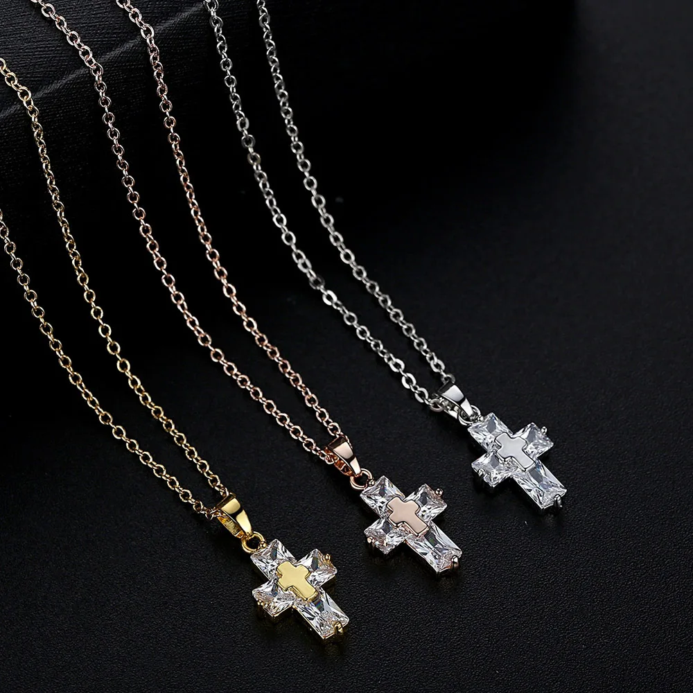 Cute Small Zircon Cross Necklace For Women Pendant Choker Clavicle Chain Female Party Statement Silver Color Gifts Accessories
Cute Small Zircon Cross Necklace For Women Pendant Choker Clavicle Chain Female Party Statement Silver Color Gifts Accessories