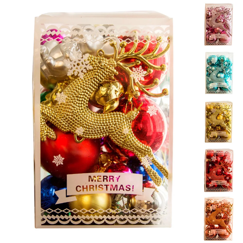 30Pcs/Set Christmas Balls Ornaments Set NewYear Charm Decor Set Colorful Home Garden Xmas Tree Party Decoration
30Pcs/Set Christmas Balls Ornaments Set NewYear Charm Decor Set Colorful Home Garden Xmas Tree Party Decoration