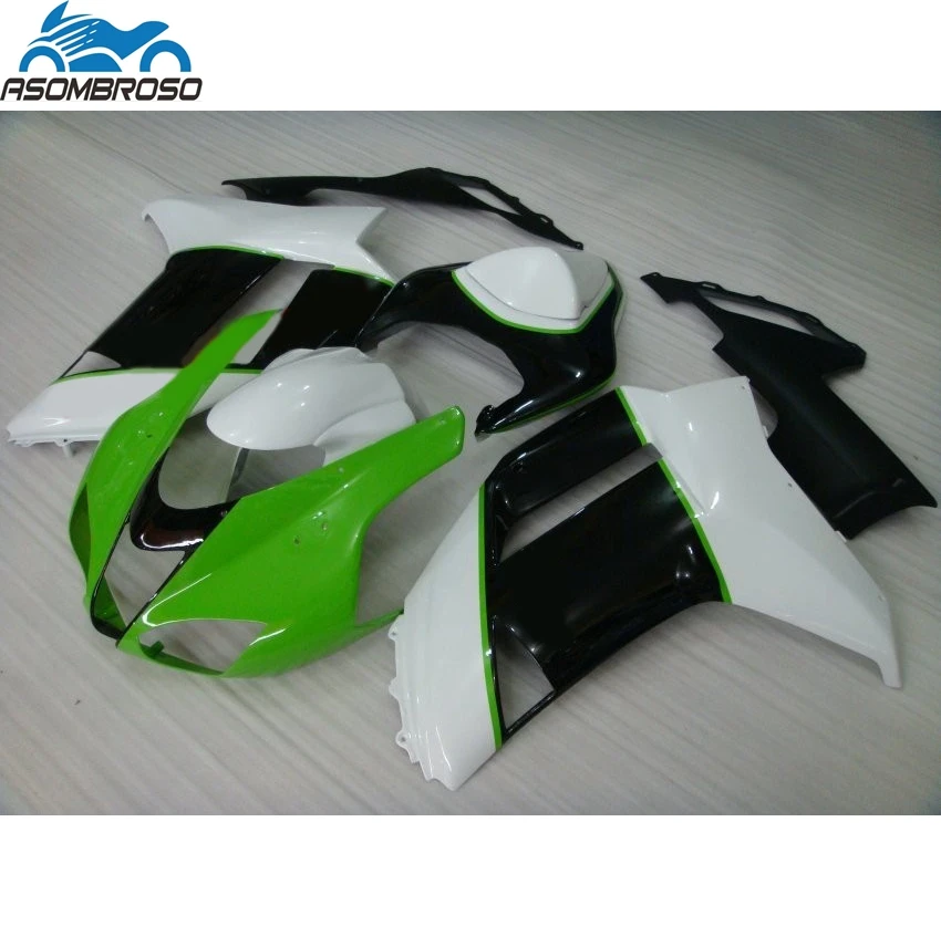 Sports Street Motorcycle parts for Kawasaki Ninja ZX6R fairing kit 2007 2008 green white black fairing set zx6r 07 08 GF68
Sports Street Motorcycle parts for Kawasaki Ninja ZX6R fairing kit 2007 2008 green white black fairing set zx6r 07 08 GF68
