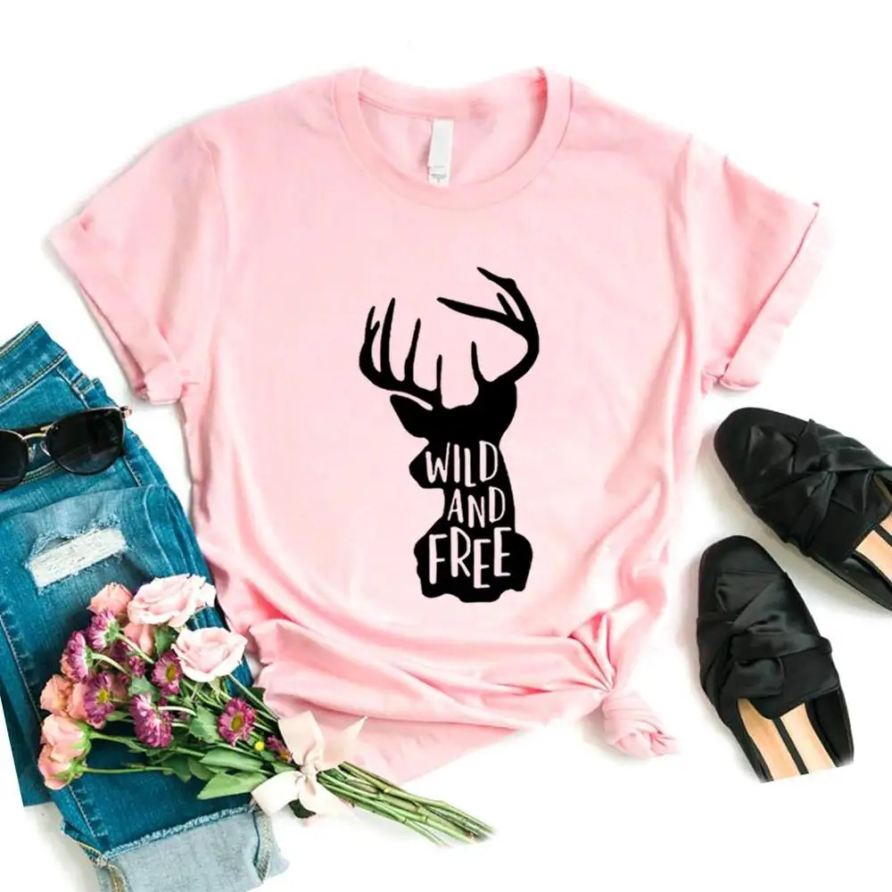 Women T Shirt Wild and Free Deer Print Tshirt Women Short Sleeve O Neck Loose T-shirt Ladies Summer Causal Tee Shirt Clothes
Women T Shirt Wild and Free Deer Print Tshirt Women Short Sleeve O Neck Loose T-shirt Ladies Summer Causal Tee Shirt Clothes