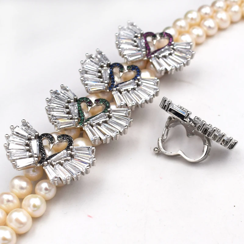 High-grade zircon micro inlay diy classic double swan 2row fasteners buckle fashion long sweater chain link clasp
High-grade zircon micro inlay diy classic double swan 2row fasteners buckle fashion long sweater chain link clasp